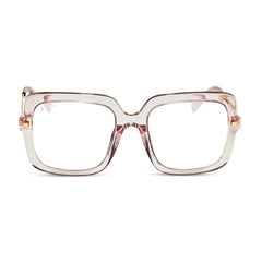 SANDRA - LIGHT PINK CRYSTAL + GLASSES