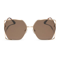 DONNA IV - BRUSHED GOLD + TRUFFLE SUNGLASSES