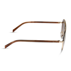 JOJO FLETCHER - JOELLE + GOLD + HORN TORTOISE + BROWN GRADIENT SUNGLASSES