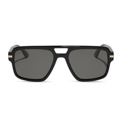 JULIEN NAVIGATOR - JET NOIR + SMOKE BLACK SUNGLASSES