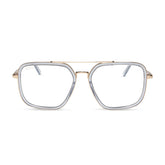 JORDAN - GOLD + CLEAR CRYSTAL TEMPLE TIPS + GLASSES