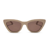 CAMILA - ALMOND + BROWN SUNGLASSES