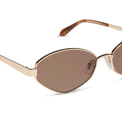 JOJO FLETCHER - JORDY + GOLD + HORN TORTOISE + BROWN SUNGLASSES