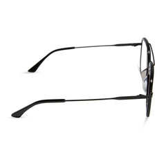 JORDAN - MATTE BLACK + BLACK TEMPLE TIPS + GLASSES