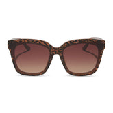 MEREDITH II - ANIMAL + BROWN GRADIENT SUNGLASSES