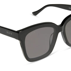 MEREDITH II - BLACK + GREY SUNGLASSES