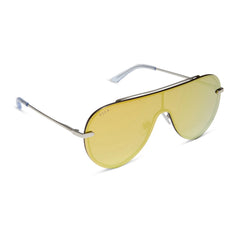IMANI - SILVER + GOLD MIRROR SUNGLASSES