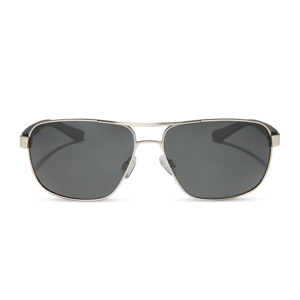 MATCHPOINT - SILVER + MATTE BLACK + GREY + POLARIZED SUNGLASSES