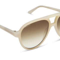 PIA - MERINGUE + BROWN GRADIENT + POLARIZED SUNGLASSES