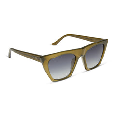 AVRIL - RICH OLIVE + GREY GRADIENT SUNGLASSES