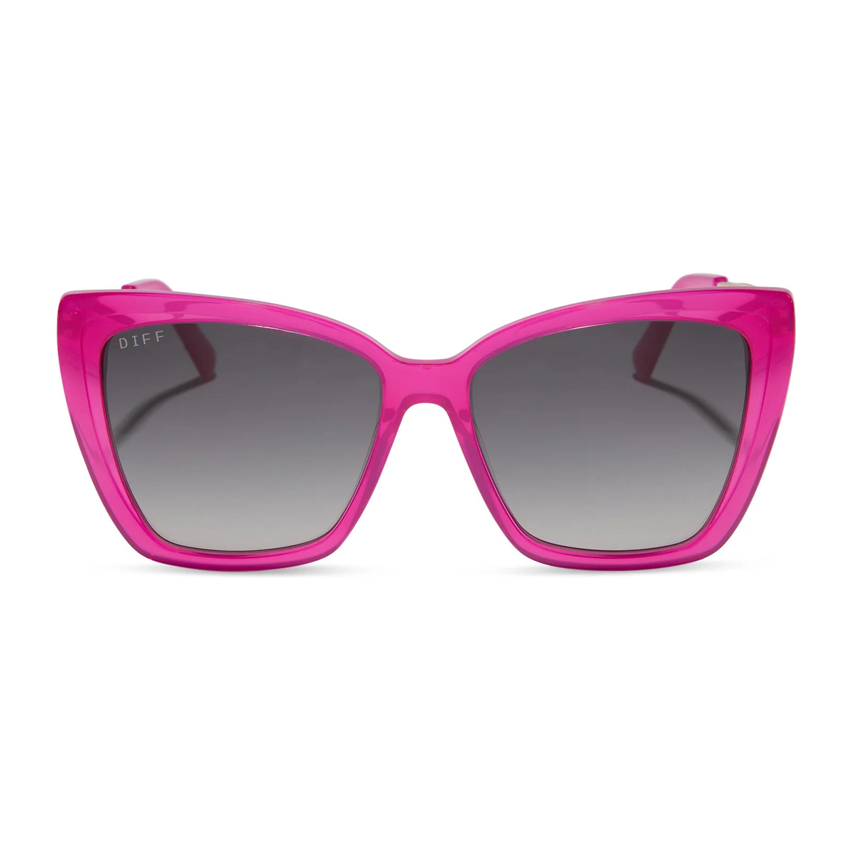 BECKY II - BRIGHT TULIP + GOLD + GREY GRADIENT + POLARIZED SUNGLASSES