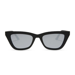 NOELLE - MATTE BLACK + GREY SUNGLASSES