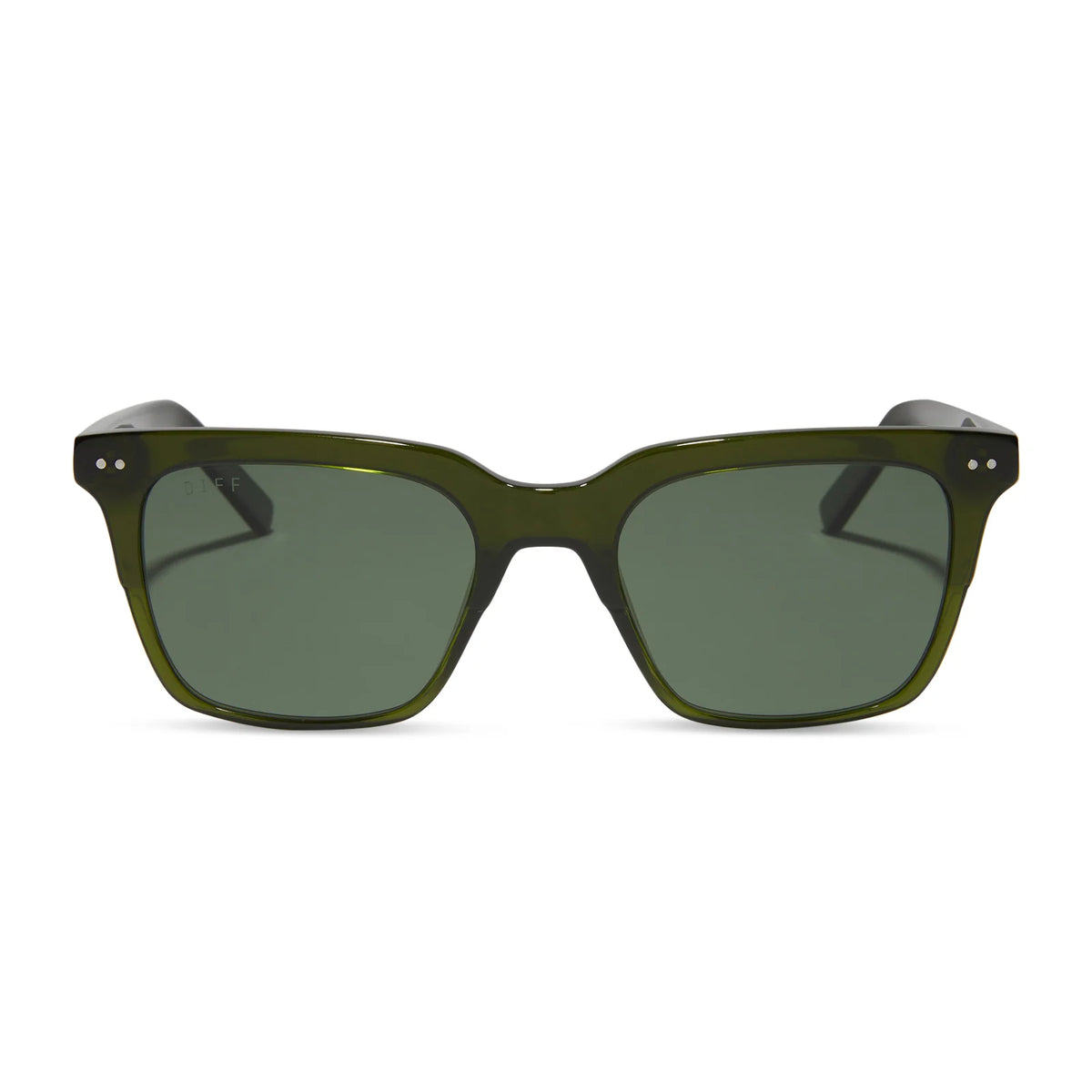 BILLIE - DARK OLIVE CRYSTAL + G15 + POLARIZED SUNGLASSES