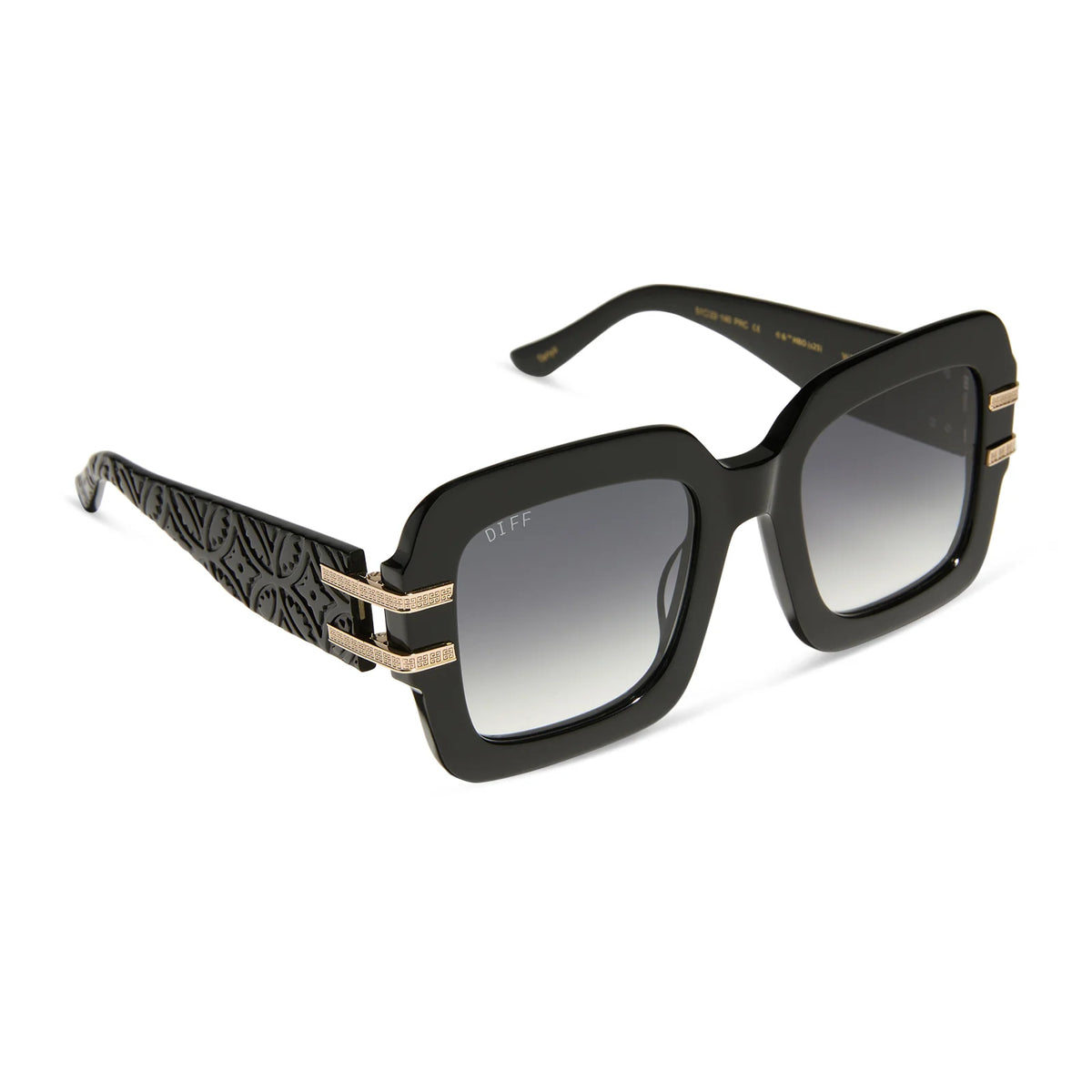 TANYA MCQUOID - LUXE BLACK + RICH GREY GRADIENT SUNGLASSES