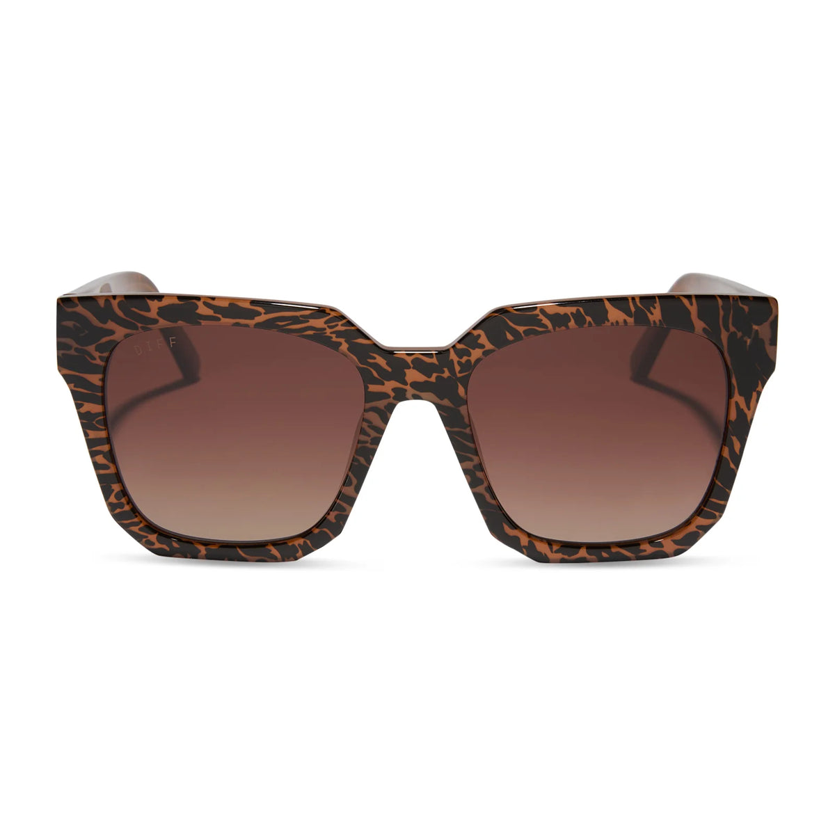ARIANA - ANIMAL + BROWN GRADIENT + POLARIZED SUNGLASSES