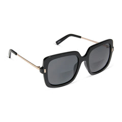 SANDY - BLACK + GREY SUNGLASS BIFOCAL READERS