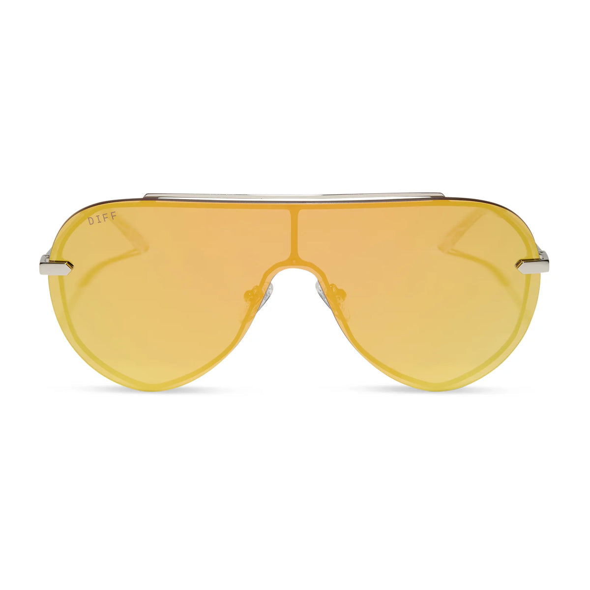 IMANI - SILVER + GOLD MIRROR SUNGLASSES