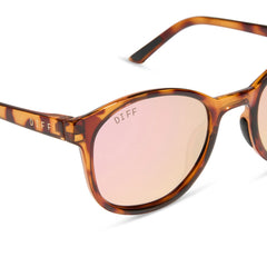 VOLLEY - TORTOISE + CHERRY BLOSSOM MIRROR + POLARIZED SUNGLASSES