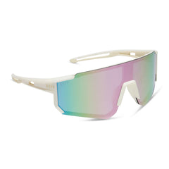 HEAT - MATTE COURTSIDE IVORY + LAVENDER MIRROR + POLARIZED SUNGLASSES