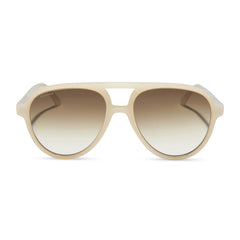 PIA - MERINGUE + BROWN GRADIENT + POLARIZED SUNGLASSES