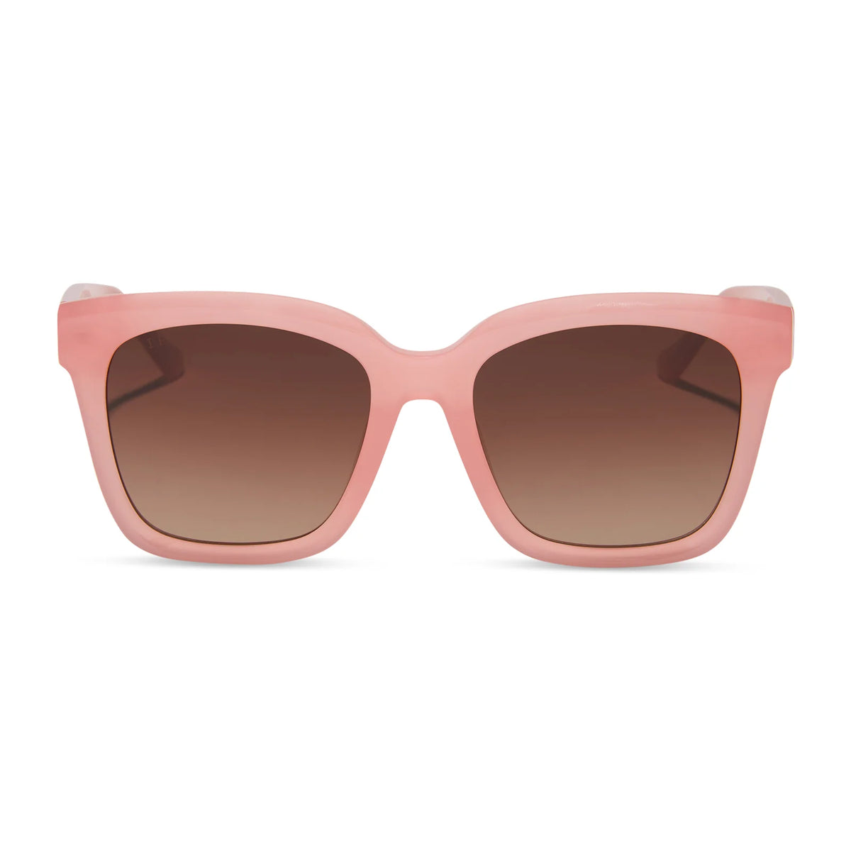 MEREDITH - PEACH + BROWN GRADIENT + POLARIZED SUNGLASSES