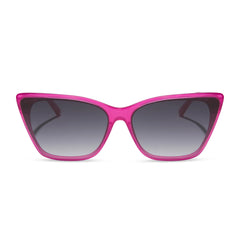 ALINA - BRIGHT TULIP + GREY GRADIENT SUNGLASSES