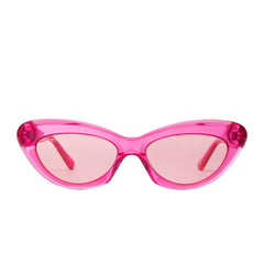 CLEO - PINK CRYSTAL + TRANSPARENT PINK SUNGLASSES