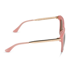 BELLA - PEACH + BROWN + POLARIZED SUNGLASSES
