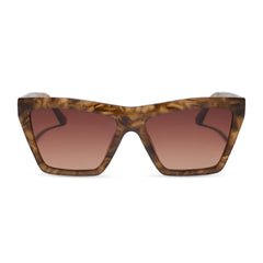 JESSIE JAMES DECKER - VIVI + BLACK WALNUT TORTOISE + BROWN GRADIENT SUNGLASSES