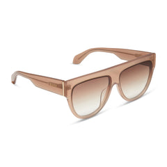 GEORGIE - WARM TAUPE + BROWN GRADIENT SUNGLASSES