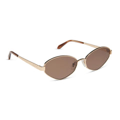 JOJO FLETCHER - JORDY + GOLD + HORN TORTOISE + BROWN SUNGLASSES