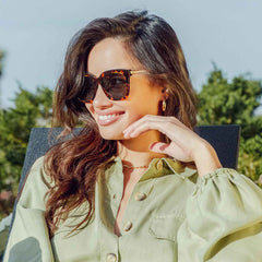 BELLA - TORTOISE + GREY + POLARIZED SUNGLASSES
