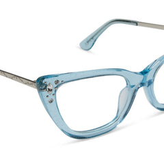 CINDERELLA - BLUE CRYSTAL GLITTER + GLASSES