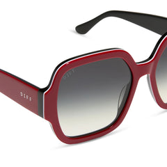 DIONNE - RED + GREY GRADIENT SUNGLASSES