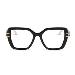 DASHA - BLACK + GOLD + GLASSES