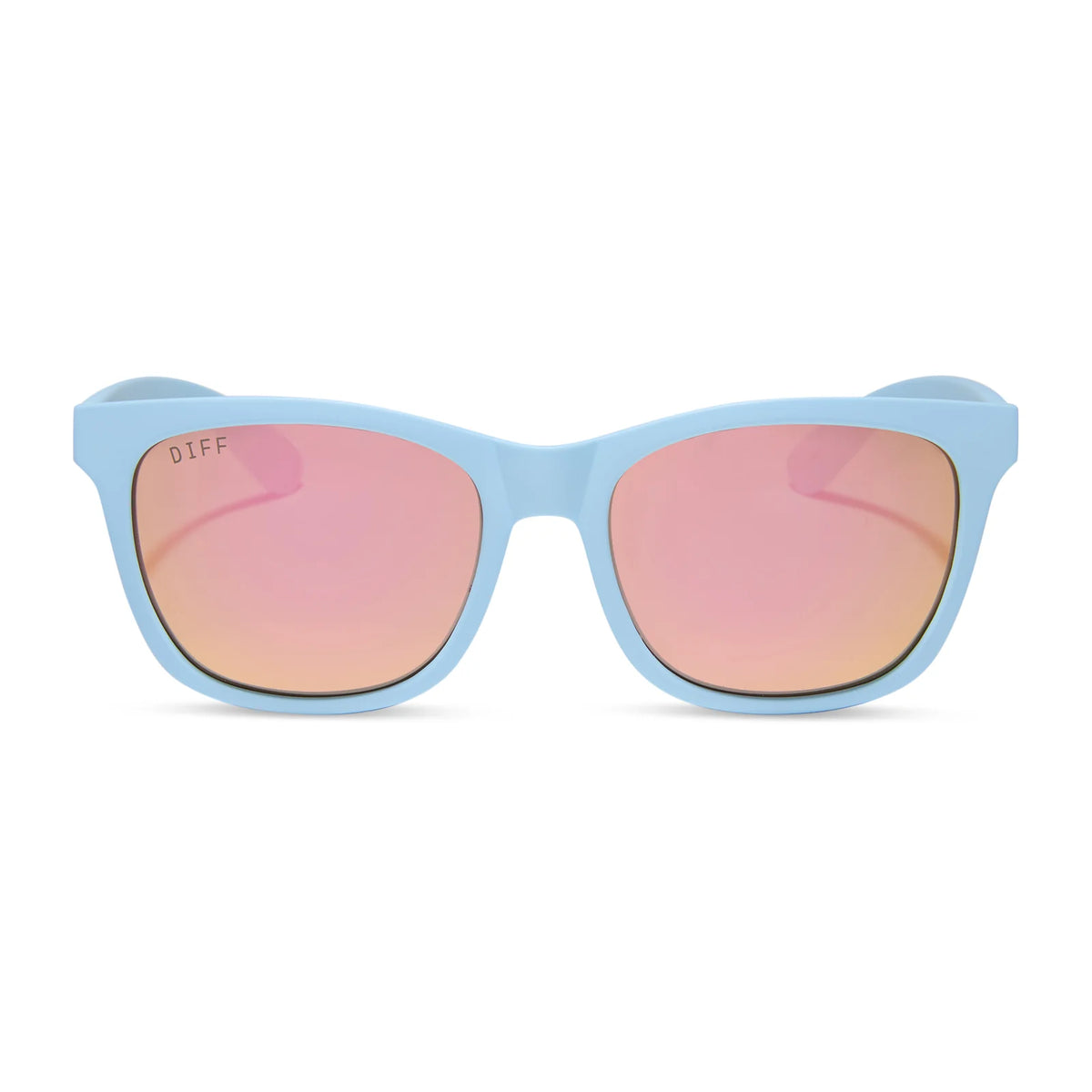 STORM - MATTE BABY BLUE + SHERBET RAINBOW MIRROR + POLARIZED SUNGLASSES
