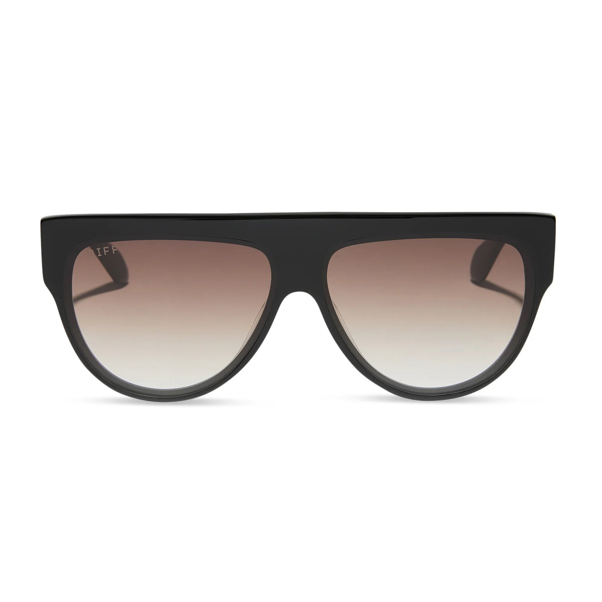 GEORGIE - BLACK + BROWN GRADIENT SUNGLASSES