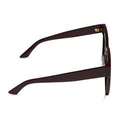 THEA - BORDEAUX + GREY GRADIENT SUNGLASSES
