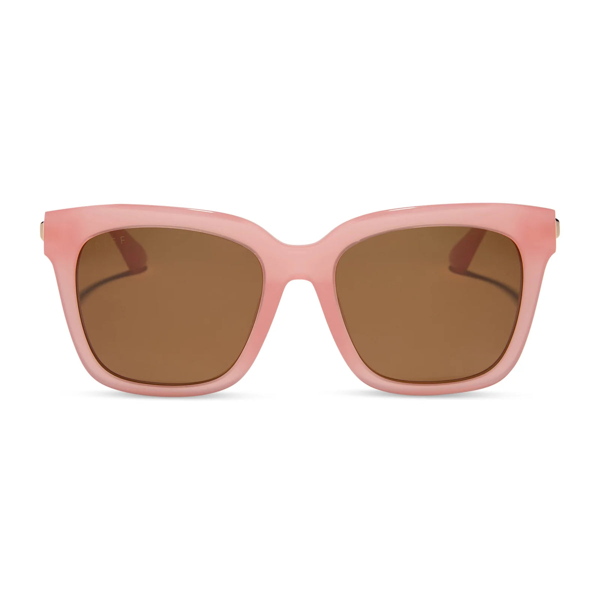 BELLA - PEACH + BROWN + POLARIZED SUNGLASSES