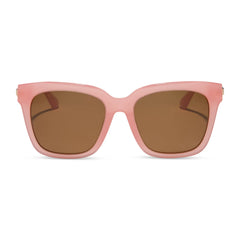 BELLA - PEACH + BROWN + POLARIZED SUNGLASSES