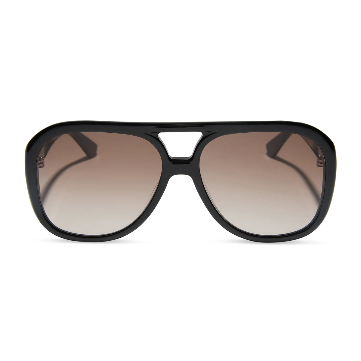 PAULINE - BLACK + BROWN GRADIENT SUNGLASSES