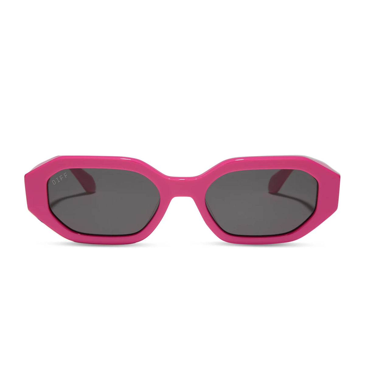 ALLEGRA - BRIGHT PINK + GREY SUNGLASSES