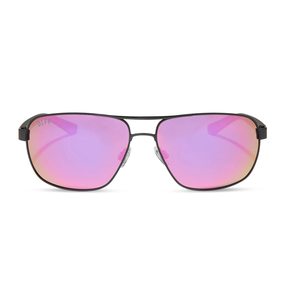 MATCHPOINT - BLACK + MATTE BLACK + PINK RUSH MIRROR + POLARIZED SUNGLASSES