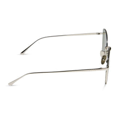 KINSLEY - SILVER + AQUATIC AWE MIRROR SUNGLASSES