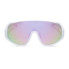 BLAZER - MATTE WHITE + LAVENDER MIRROR + POLARIZED SUNGLASSES