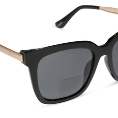 HAILEY - BLACK + GREY SUNGLASS BIFOCAL READERS