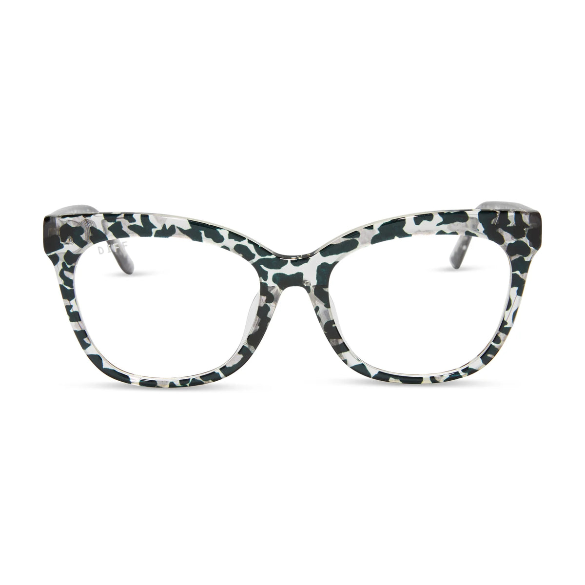 WINSTON - CLEAR LEOPARD + GLASSES