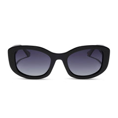 MIRANDA - BLACK + GREY GRADIENT + POLARIZED SUNGLASSES