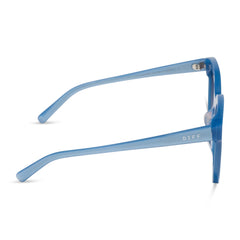 GIA - LIGHT BLUE + SLATE GRADIENT FLASH SUNGLASSES