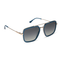 JORDAN - CLUBHOUSE BLUE + GOLD + GREY GRADIENT + POLARIZED SUNGLASSES